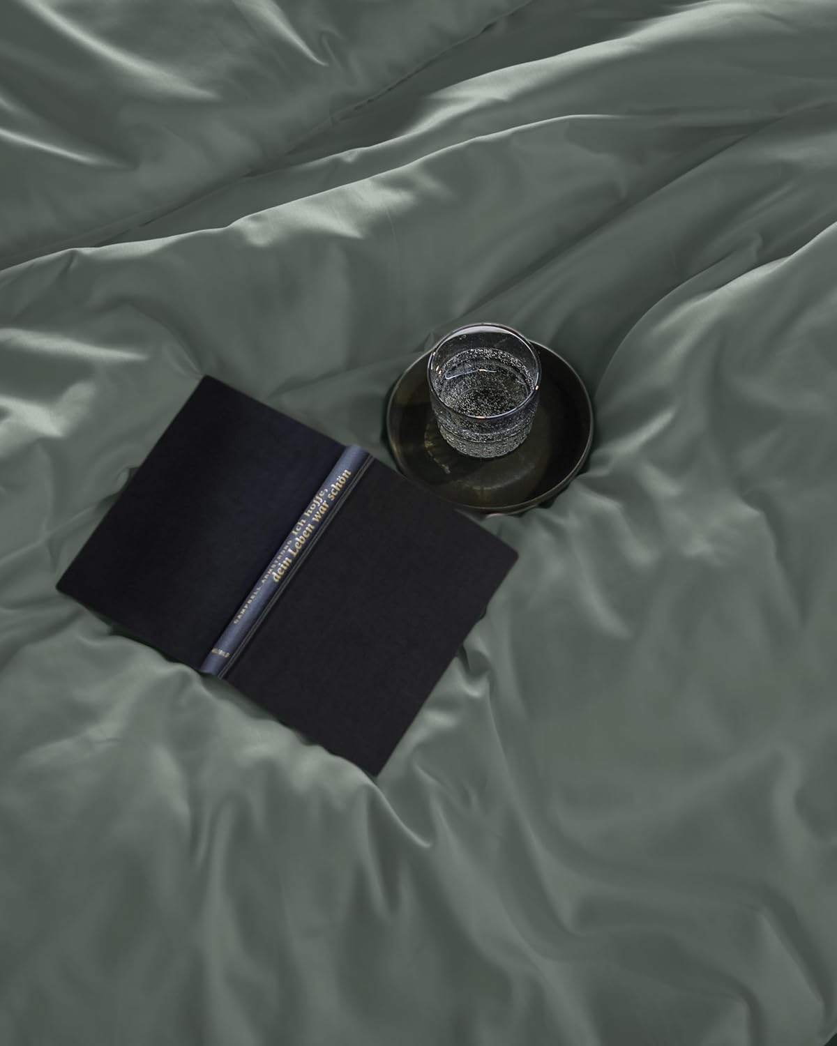 Bierbaum Bed Linen 3899 Mako Satin, 100% Cotton, Designed in Germany, Green 32, 240 X 220 Cm + 2 X 80 X 80 Cm image number 3