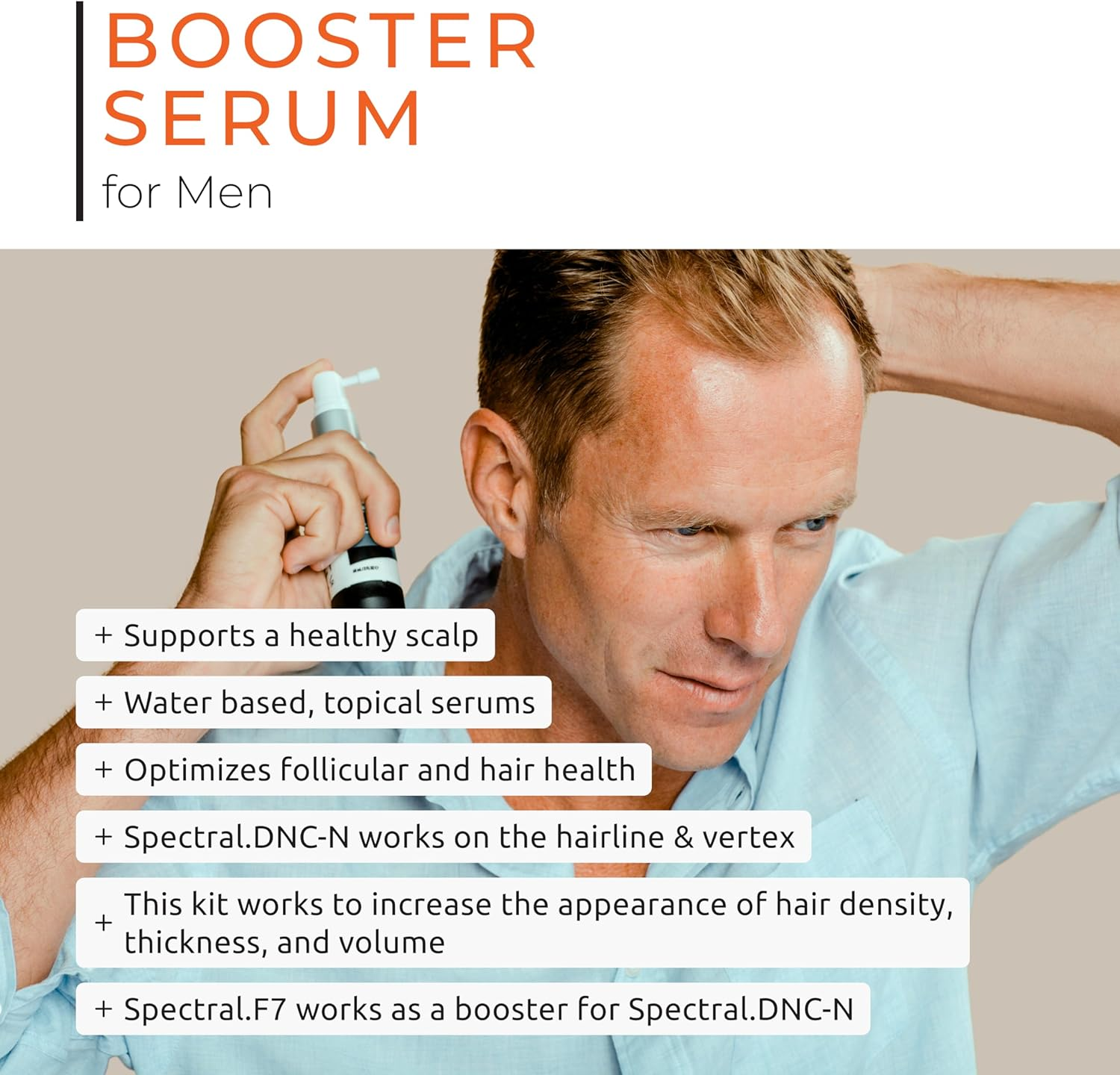 DS Laboratories Spectral.Dnc-N and Spectral.F7 Hair Growth Serum Bundle - Hair Loss and Thinning Hair Treatment, Hair Loss Treatment for Fuller, Thicker Hair for Men and Women (60Ml) image number 4