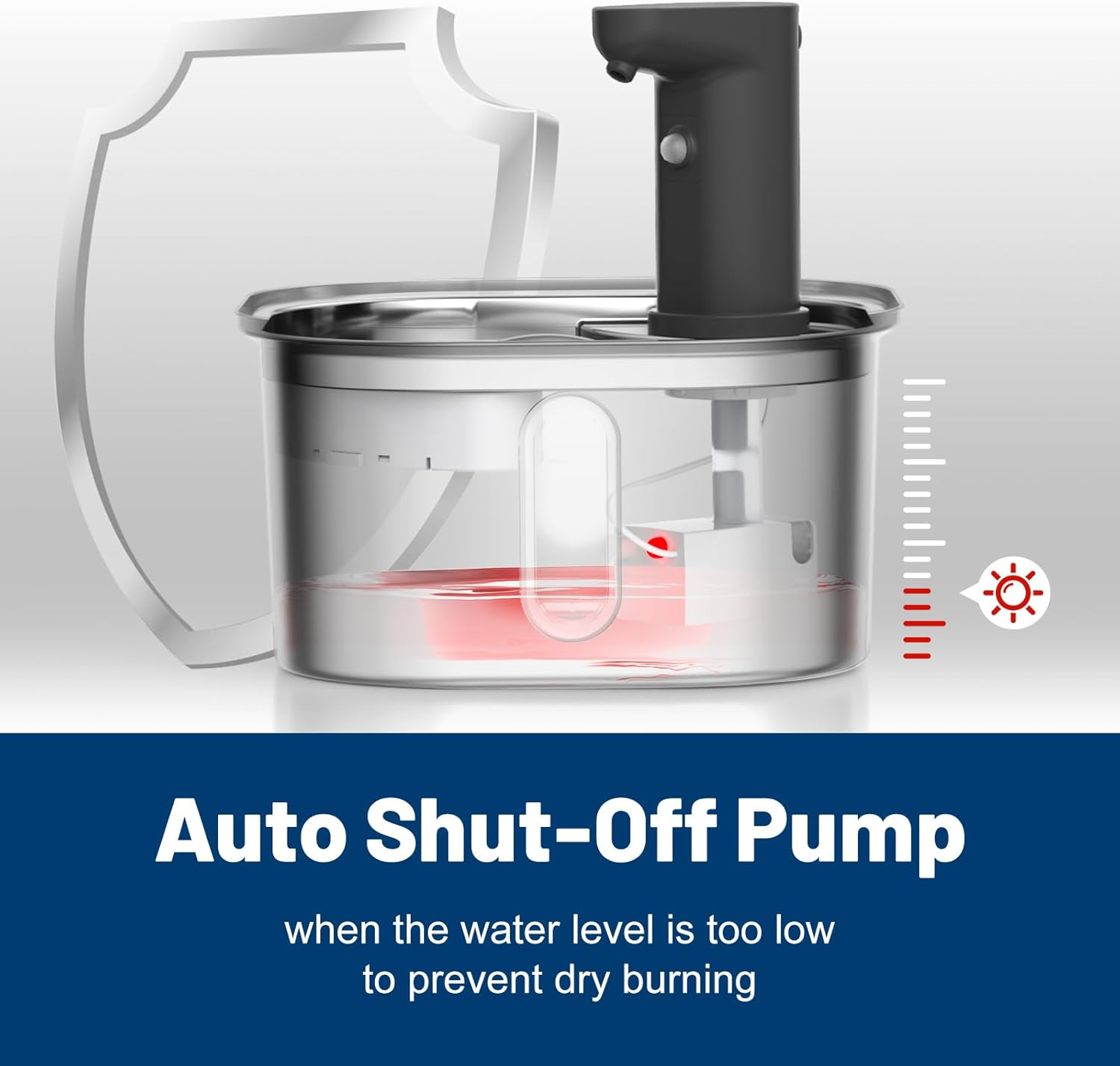 Wireless Cat Water Fountain Stainless Steel 304 + 4 Filters 108Oz 3.2L 5000Mah Rechargeable Battery Operated Cat Water Fountain Cordless, Automatic Pet Dispenser with Motion Sensor for Cats Dogs image number 3