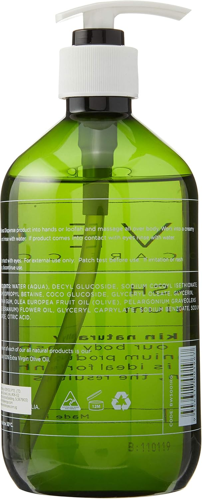 Olive Oil Body Wash - Rose Geranium 500Ml image number 4