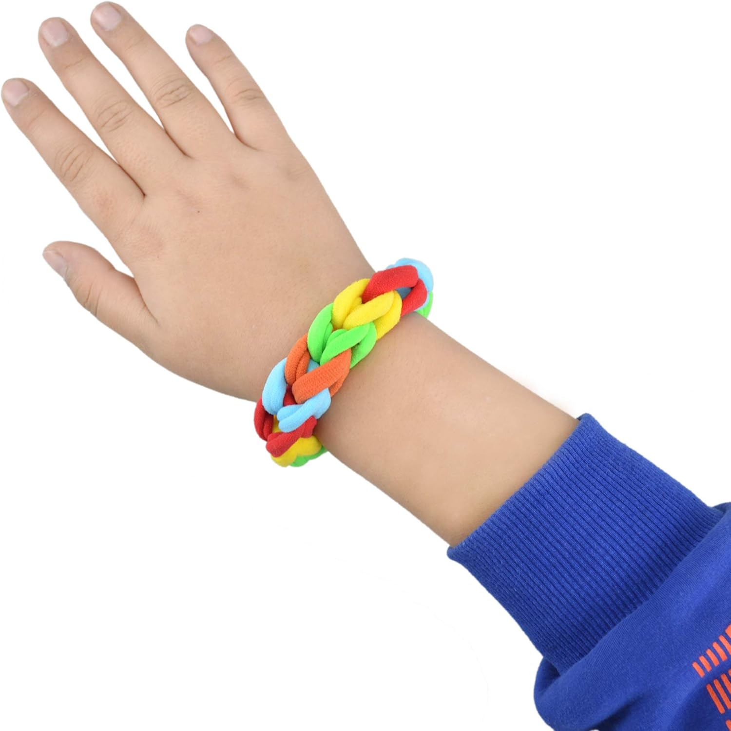 2 Pack Sensory Chewing Bracelet for Autism ADHD Oral Motor Children with Cotton Fabric Fidget Bracelet to Stress and Anxiety Relief image number 1