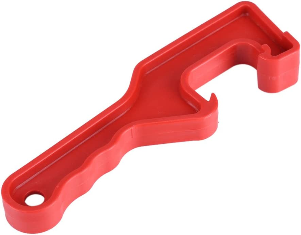 Plastic Bucket Lid Opener, Manual Plastic Paint Can Opener Wrench Home Garage Office Lid Opener Tool(Red) image number 6