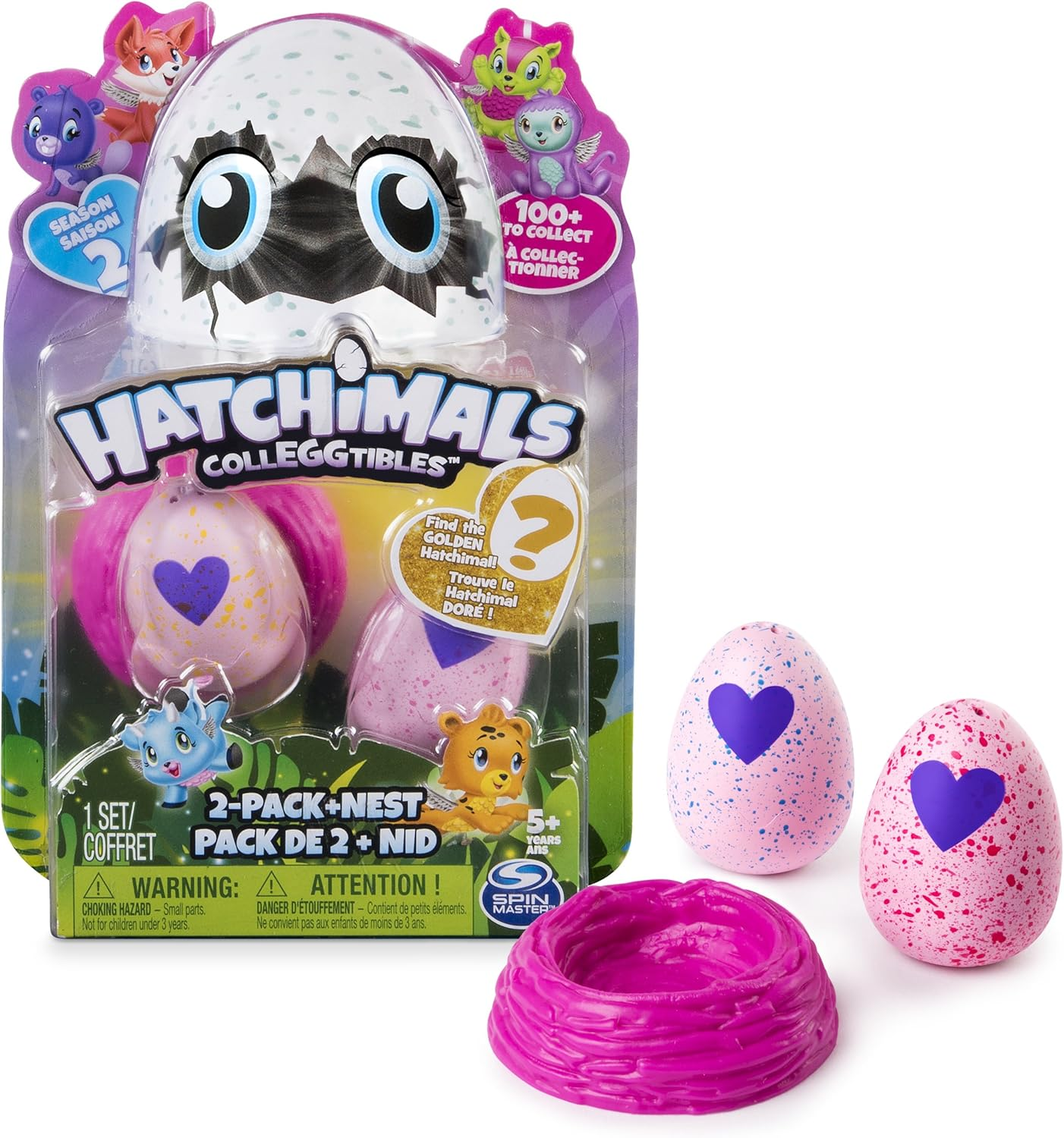 HATCHIMALS Hatchimal 6041329 'Colleggtibles 2 Pack + Nest - Season 2' image number 3