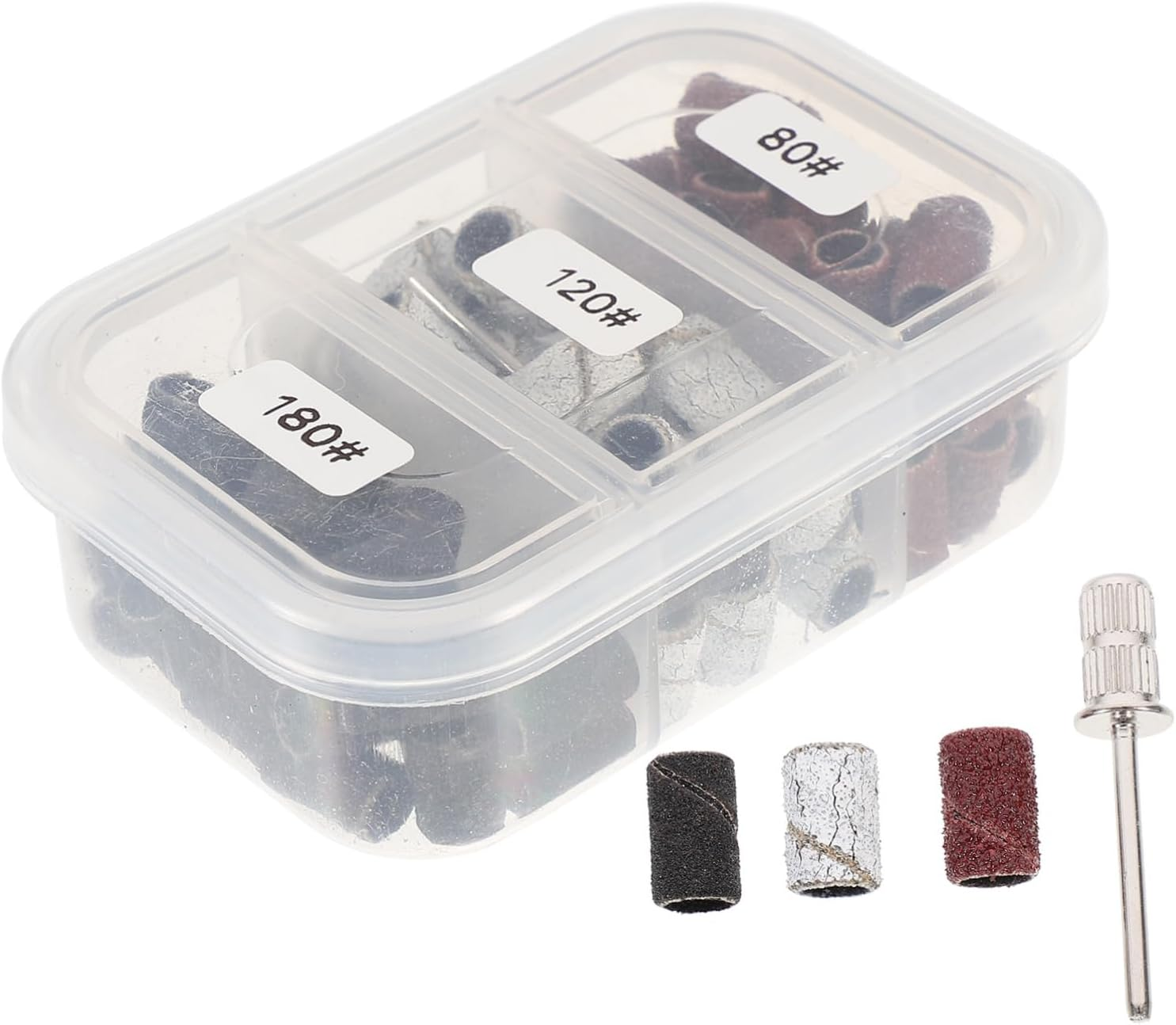 MERRYHAPY 75Pcs Professional Nail Art Shop Tool Environmental-Friendly Material Polishing Ring Nail Sanding Bands Fine