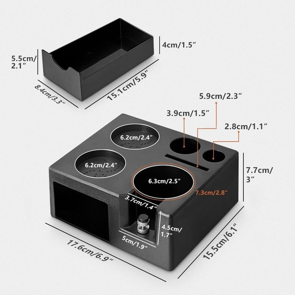 Veumoie Espresso Tamping Station Organizer Coffee Tamper Holder for 58Mm 54Mm 51Mm Epsresso Portafilter Coffee Tools Organzier image number 1