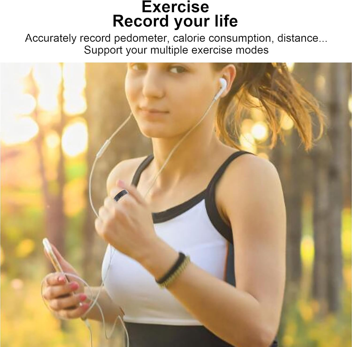 Smart Ring Health Tracker, Health Rings for Women and Men, Water Resistant Step Counter Multi Movement Modes, Fitness Tracker, Step Counter Multi Movement Modes (9) image number 2