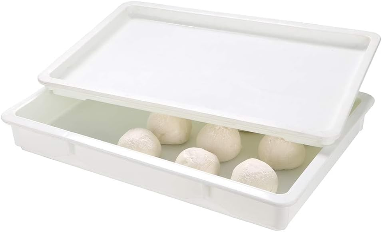 Pizza Dough Proofing Box, 45X31X8.5Cm, Pizza Dough Container, Fits 6-9 Dough Balls, Household Pizza Dough Tray