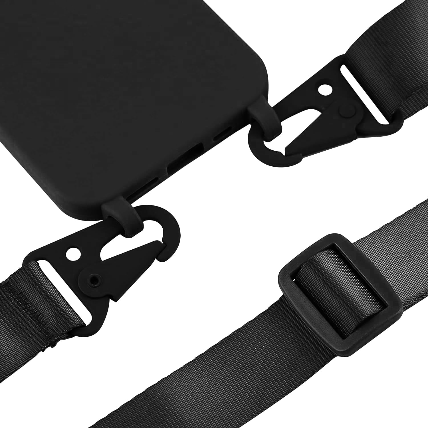 Yichxu Mobile Phone Lanyard Case for Samsung Galaxy S25 plus 5G with Strap, Silicone Mobile Phone Case with Cord Lanyard, Protective Case with Chain, Shockproof Nylon Shoulder Strap, Necklace Case For image number 7