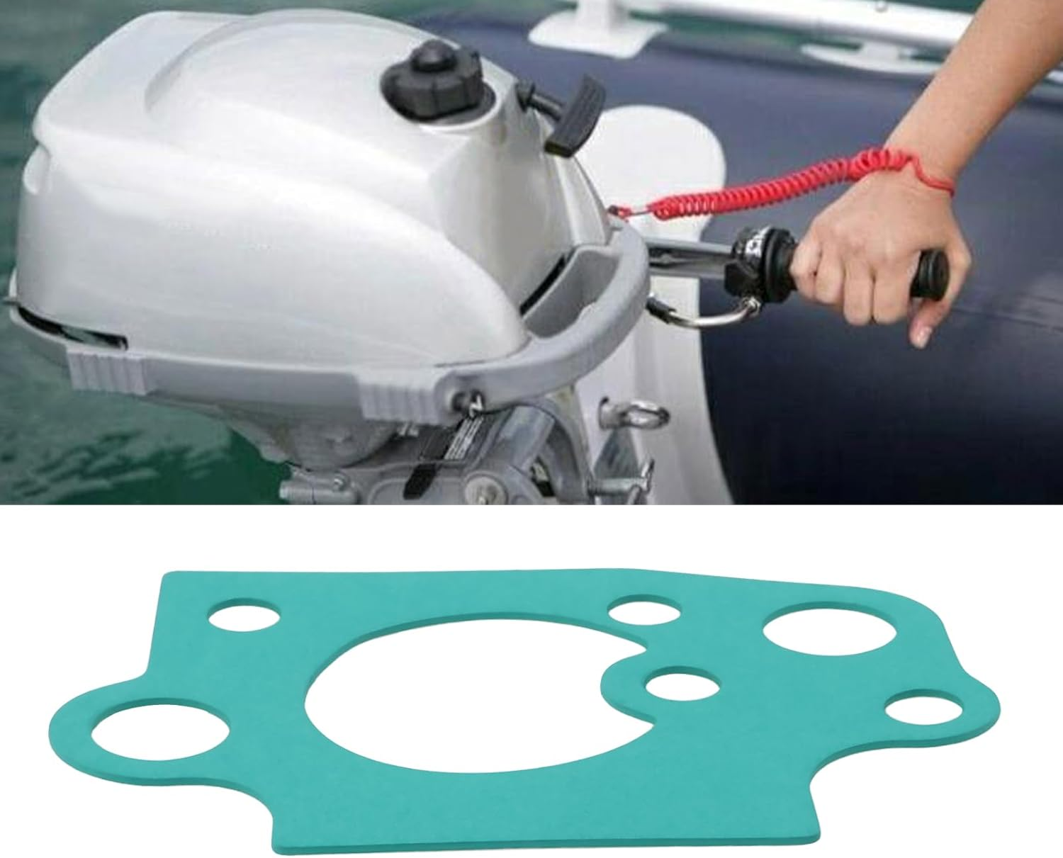 Create Idea 2Pcs Outboard Carburetor Air Box Gasket Compatible with Honda BF2D BF2.3 2.3Hp 4-Stroke 16202-ZVA-000 image number 6