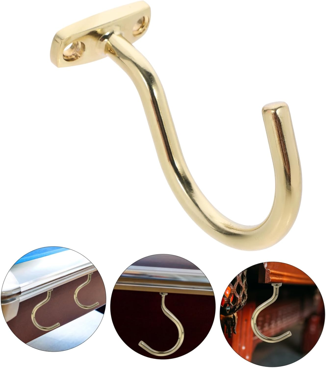 HANABASS 5Pcs Metal Pool Cue Rack Replaceable Billiard Hook for Snooker Table Wear-Resistant Pool Hook for Billiard Table Accessories image number 4
