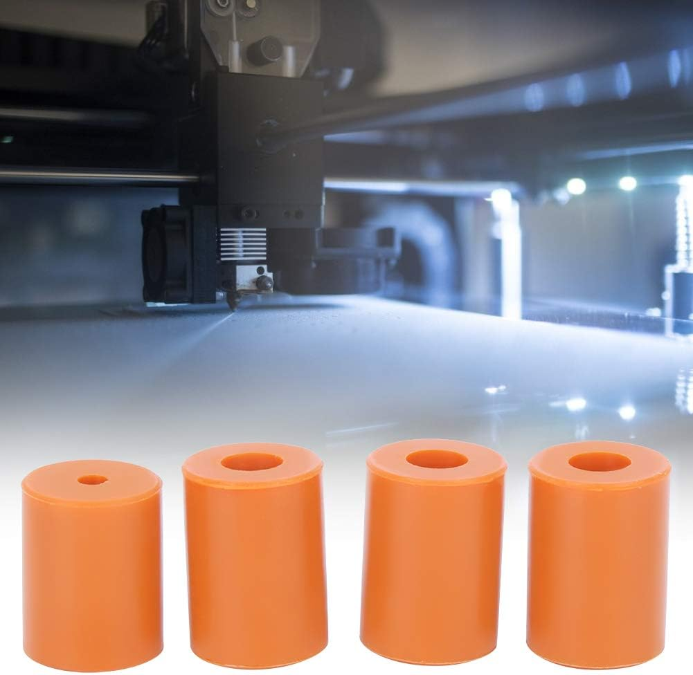 Marhynchus 4Pcs Silicone Hot Bed Leveling Column 3D Printer Hot Bed Mounts Column Fit for Ender-2/Ender 3/Ender 3 Pro/Cr-10/10S PRO Orange image number 5