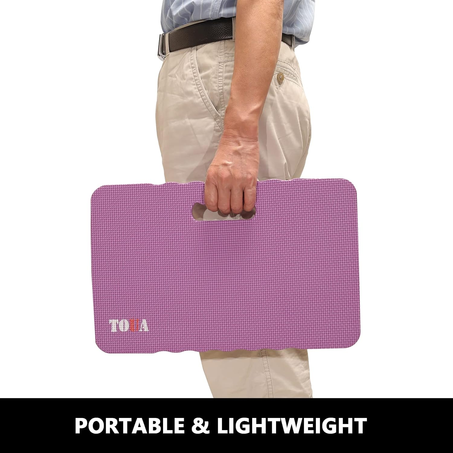 Kneeling Pad Thick Extra Large Foam Comfort Kneeling Pad for Work Gardening Yoga Exercise Garden Knee Pad 2 Pack Purple image number 3