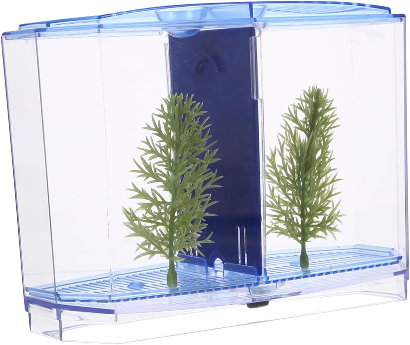 DECOMELODY Mini Transparent Fish Tank Small Plastic Aquarium Breeding Box for Fish and Hydroponic Plants Easy to Clean and Compact Tabletop Design for Desktop Aquatic Pets and DIY Micro Lands image number 2