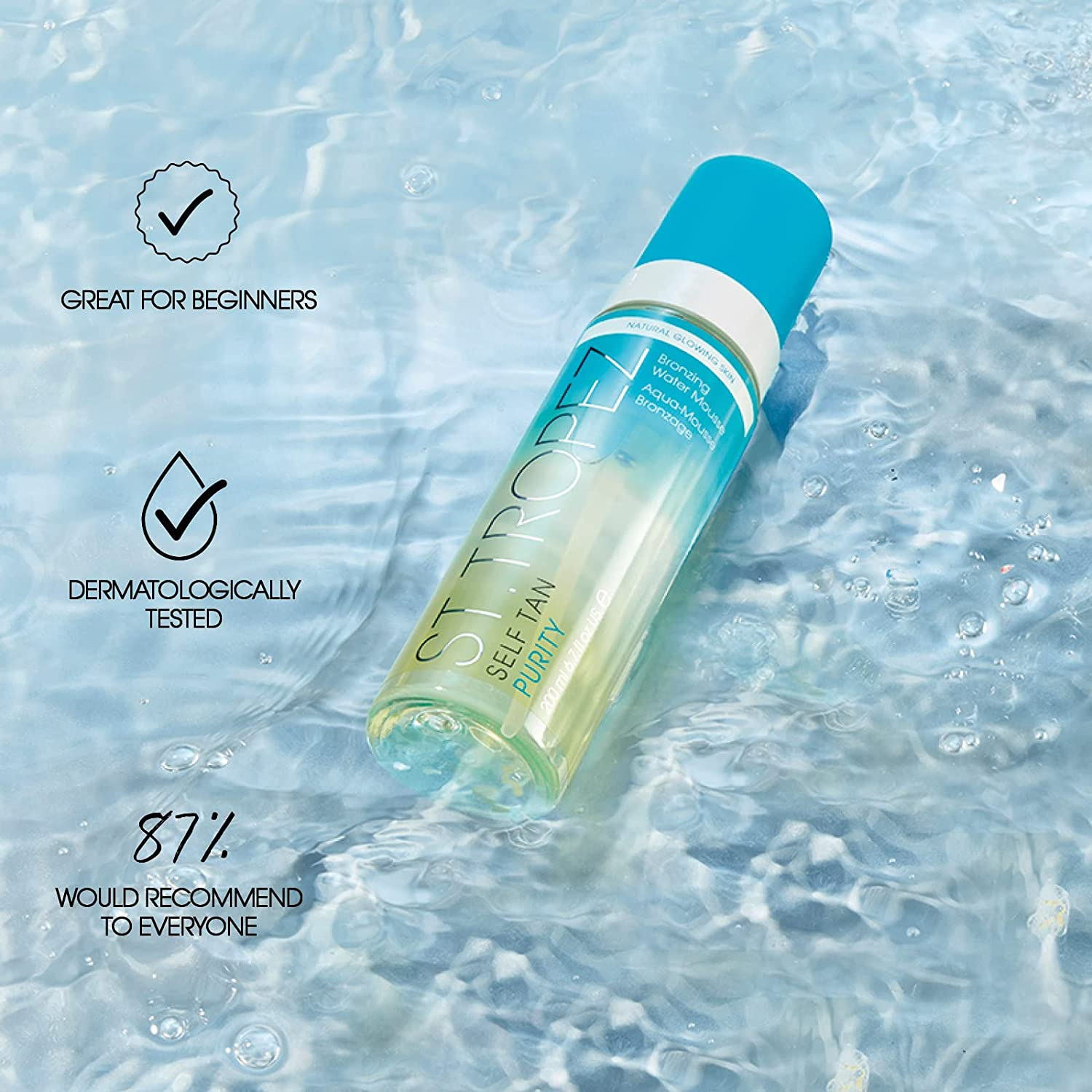 St. Tropez Self Tan Purity Bronzing Water Mousse 200Ml image number 3