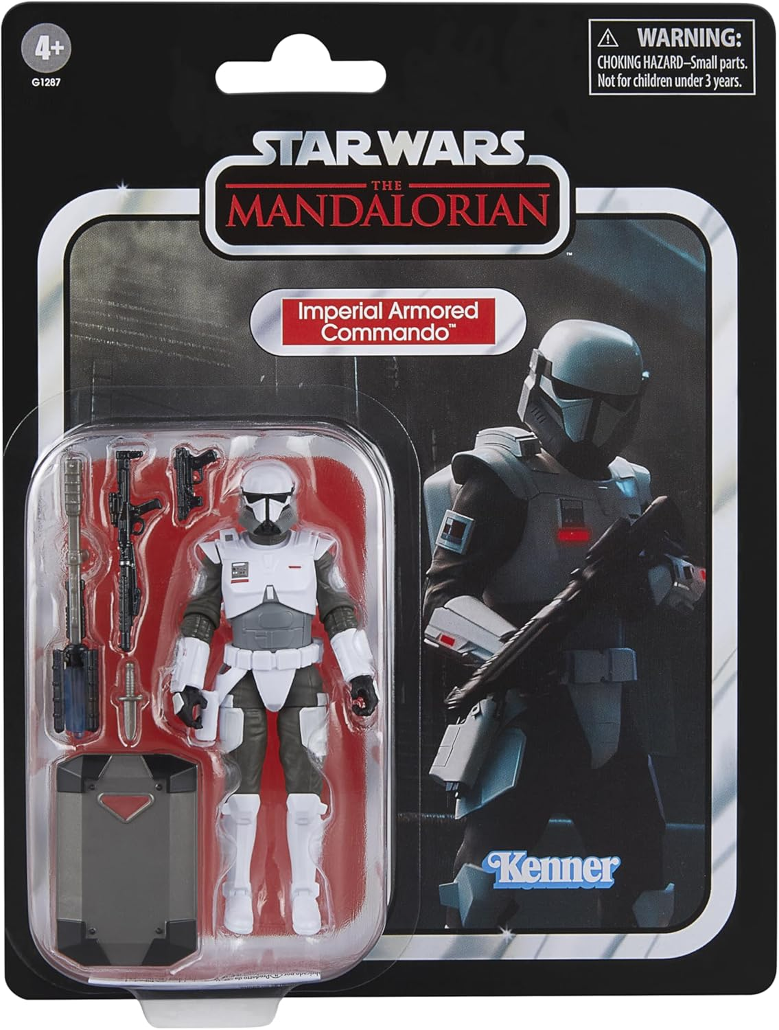 Star Wars the Vintage Collection Imperial Armored Commando, Deluxe Star Wars: the Mandalorian 3.75 Inch Collectible Action Figure image number 4