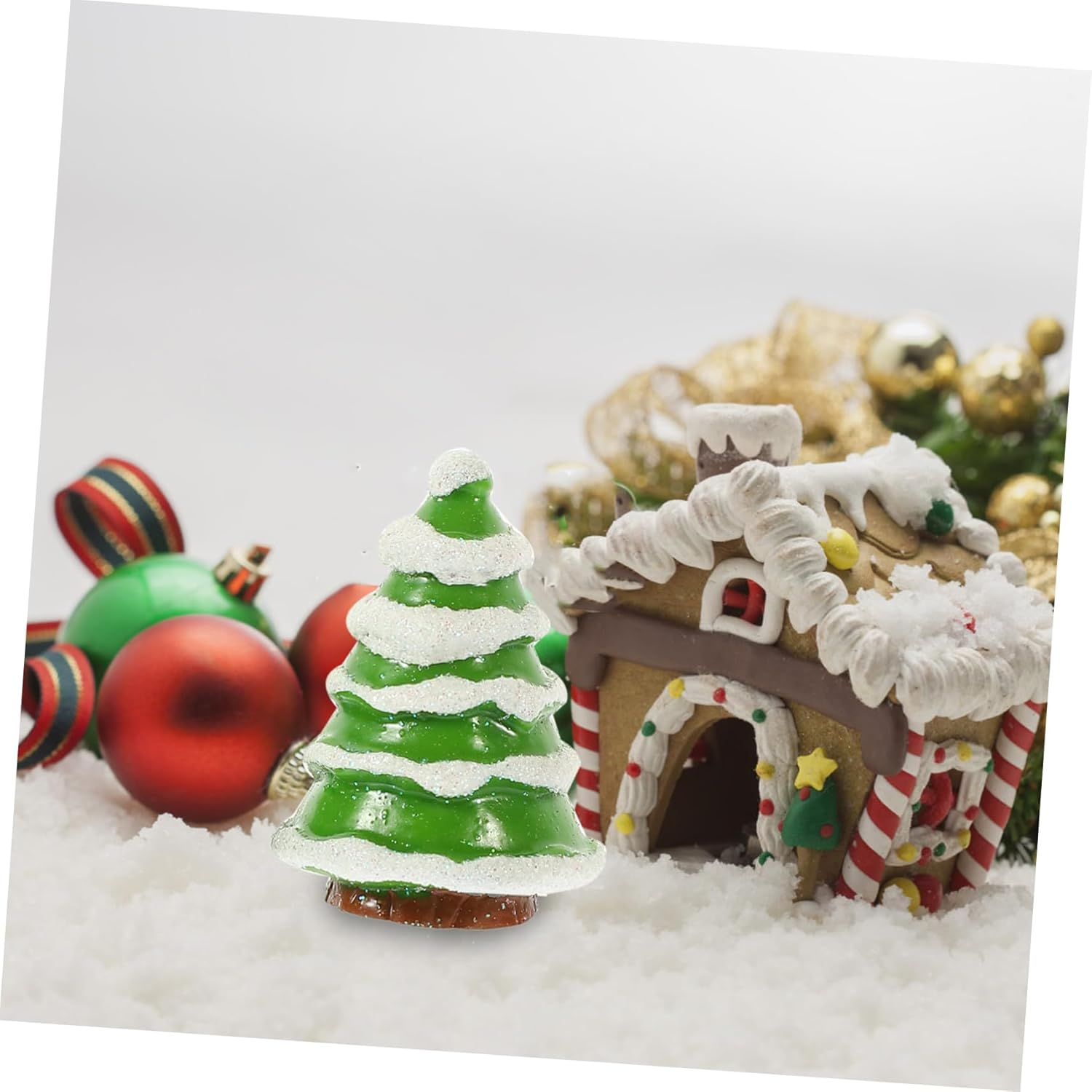 GARVALON 12Pcs Mini Xmas Tree Ornaments Santa Claus Snowman Christmas Decorations Desktop Tree Decor Xmas Ornament image number 1