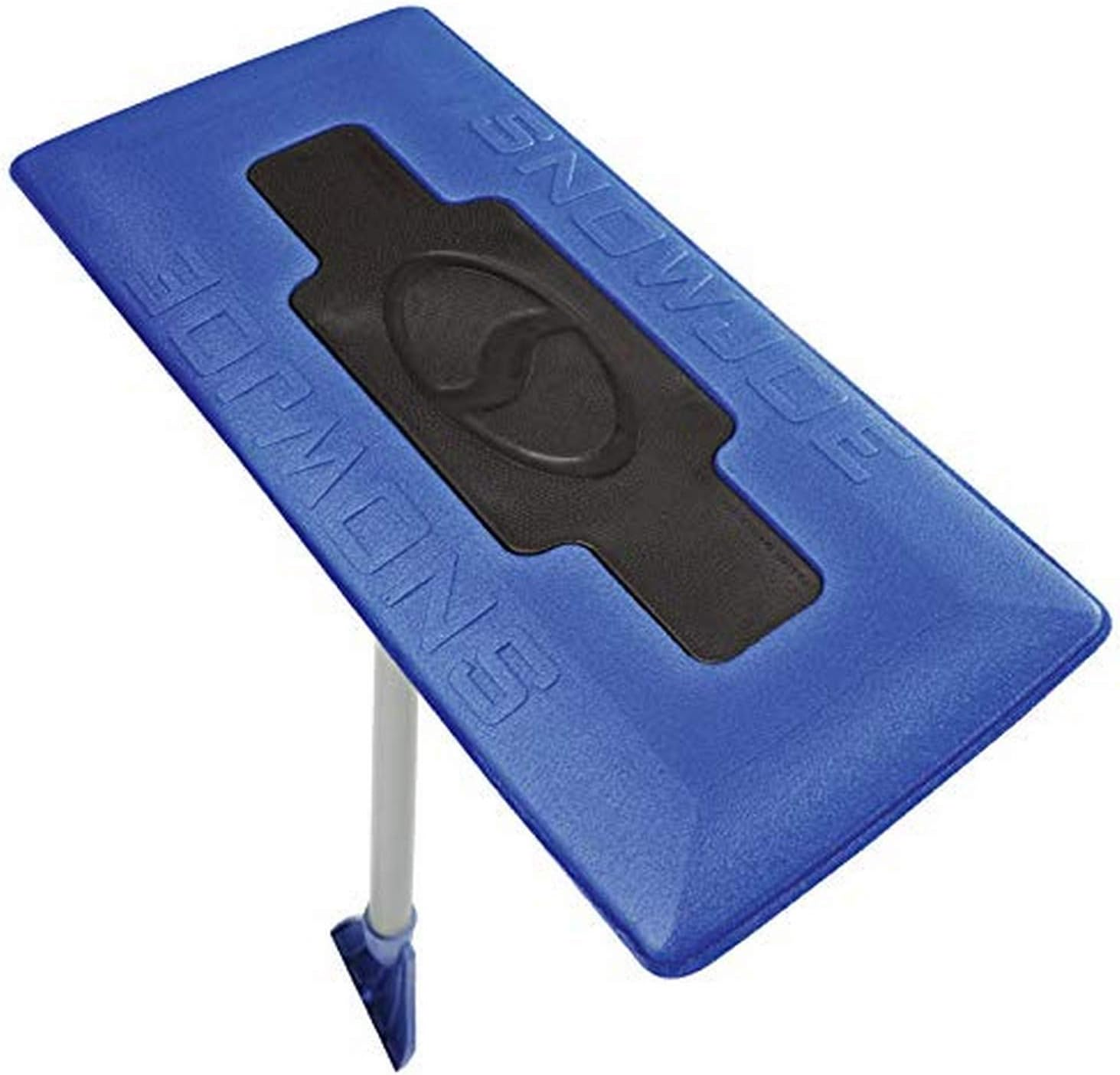 Snow Joe SJBLZD-AZ 2-In-1 Snow Broom with 18-Inch Foam Head + Large Ice Scraper, Blue