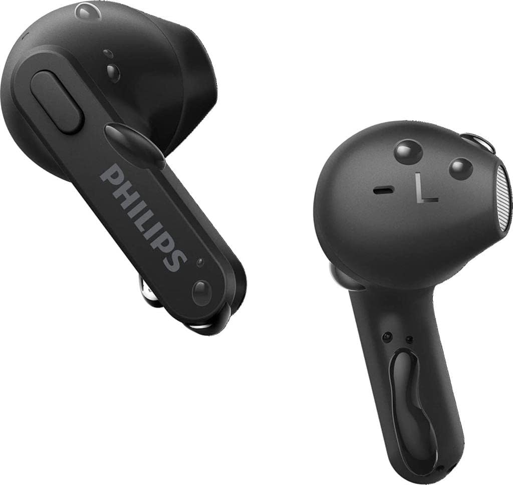 Philips In-Ear IPX4 True Wireless Earbud with 6+12 Hours Play Time, Black