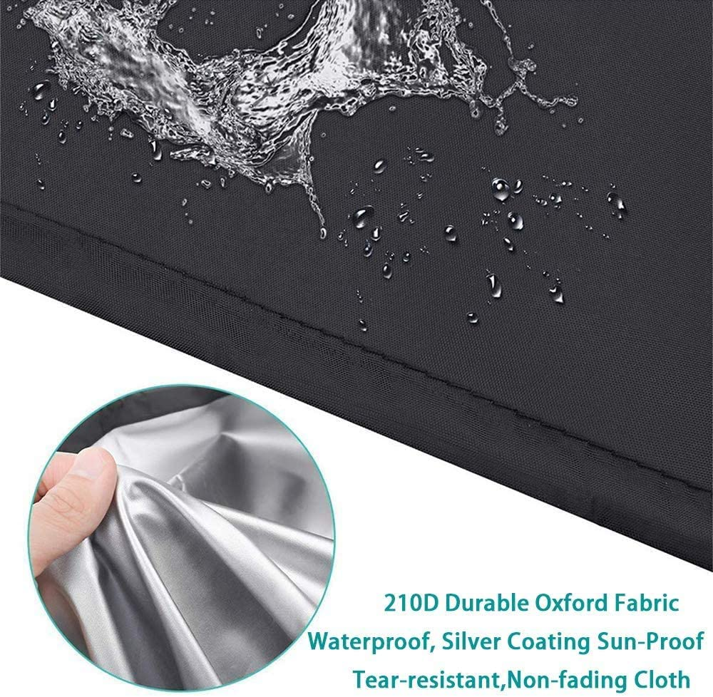 Garden Sun Lounger Cover MAYHOUR Waterproof Anti-Uv Dust-Proof 210D Oxford Fabric Outdoor Patio Sunbed Beach Chair Cover Balcony Furniture Protector with a Storage Bag (208 &times; 76&times;79Cm/82&times;30&times;31In) image number 3