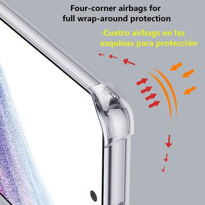 USTIYA Case for Samsung Galaxy A53 5G Clear TPU Four Corners Protective Cover Transparent Soft image number 4