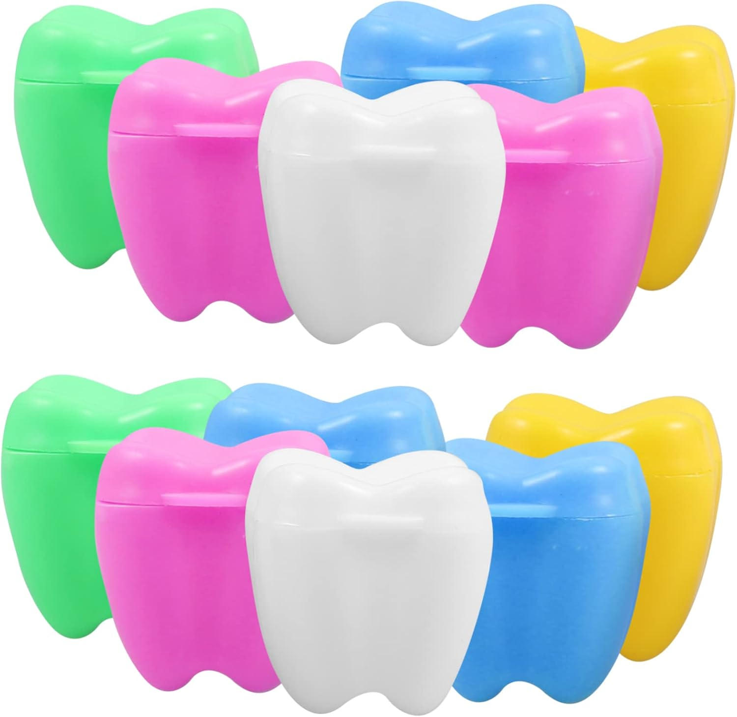 12Pcs Tooth Keepsake Box Tooth Fairy Container for Memory Organizer for Lost Teeth for Showers and Milestone Moments image number 2