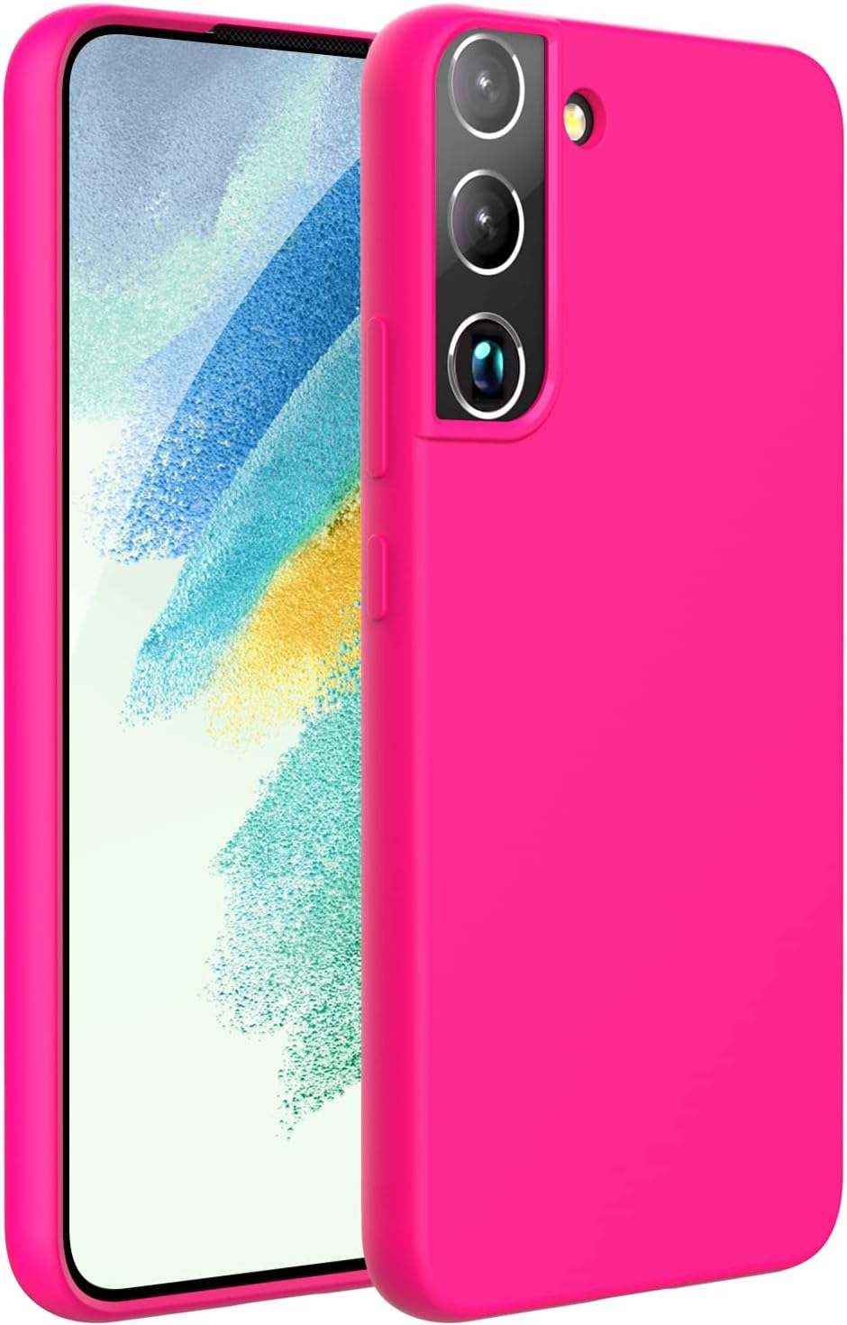 ZUSLAB Galaxy S22 plus Case 5G Nano Silicone Shockproof Gel Rubber Bumper Protective Cover - Black