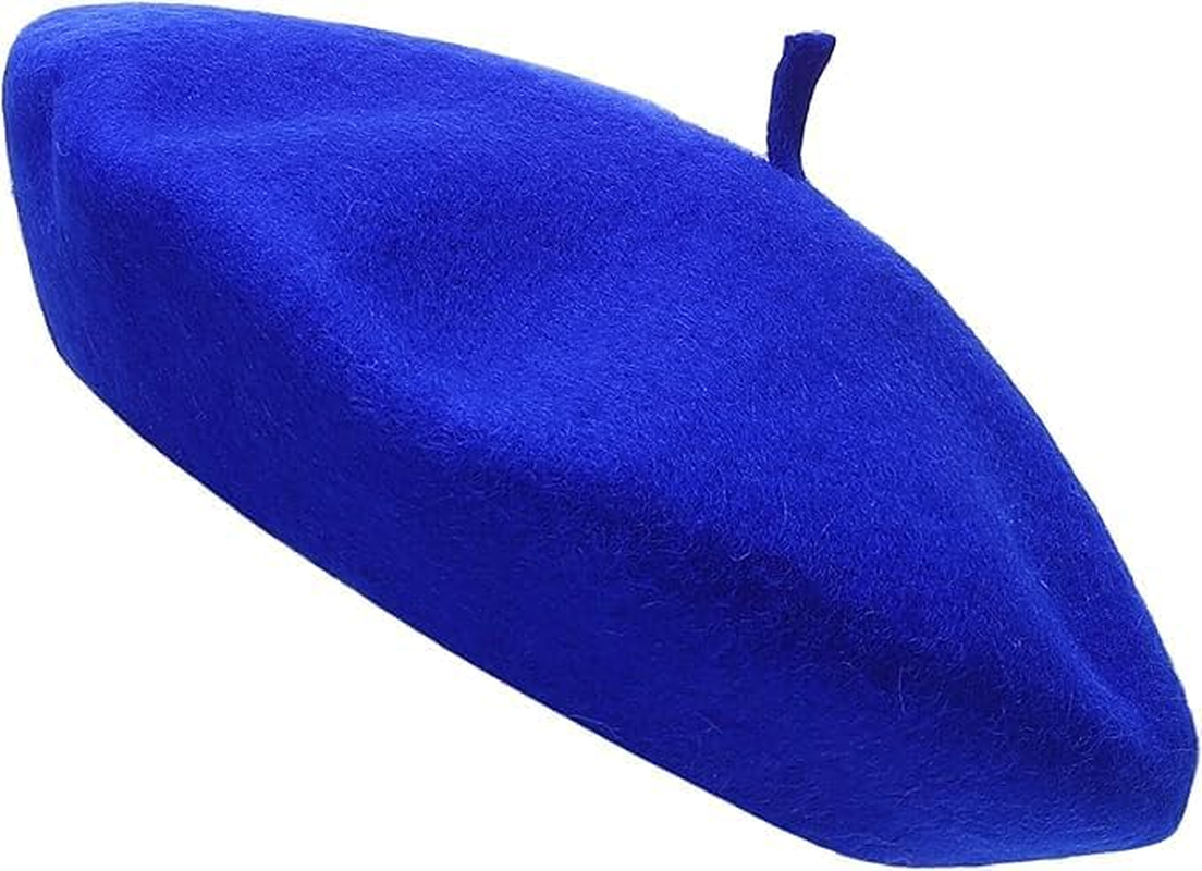 COSHAL&reg; Adult Wool Beret Hat Men Women French Style Hat Plain Classic Color Beret'S Hat'S Unisex Soft Warm Outdoor Vintage Artist Beret Hats Women Accessories image number 3