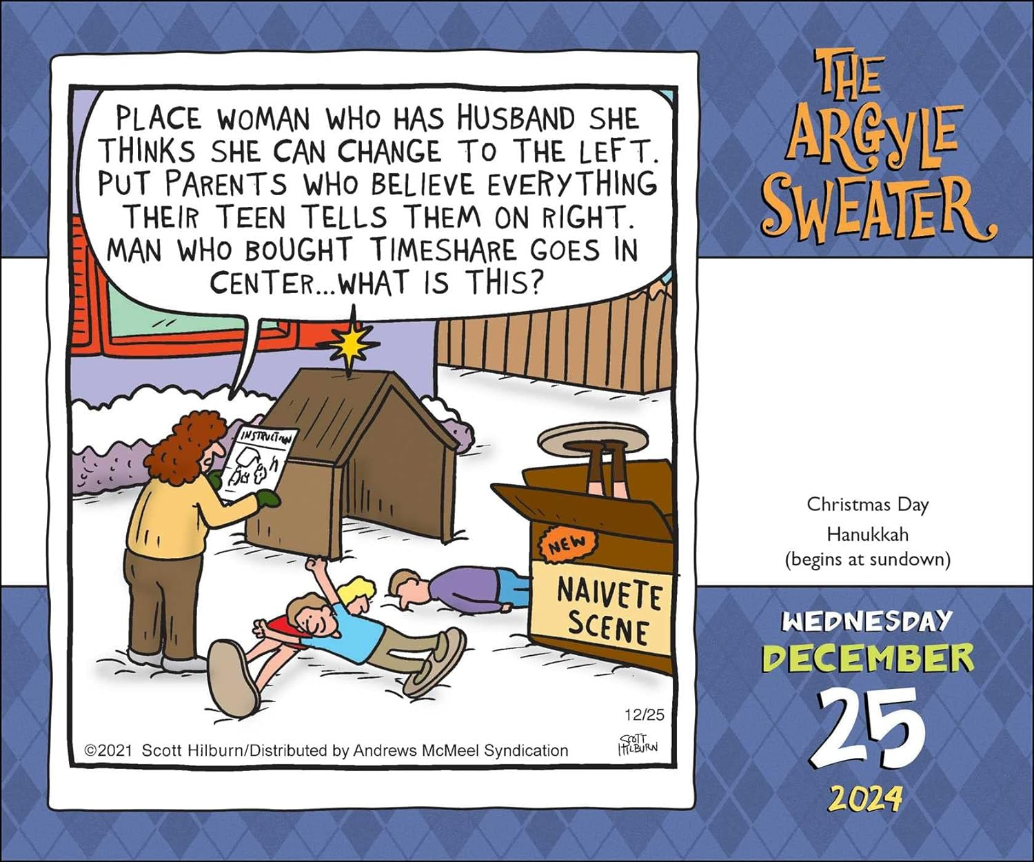 The Argyle Sweater 2024 Day-To-Day Calendar image number 1