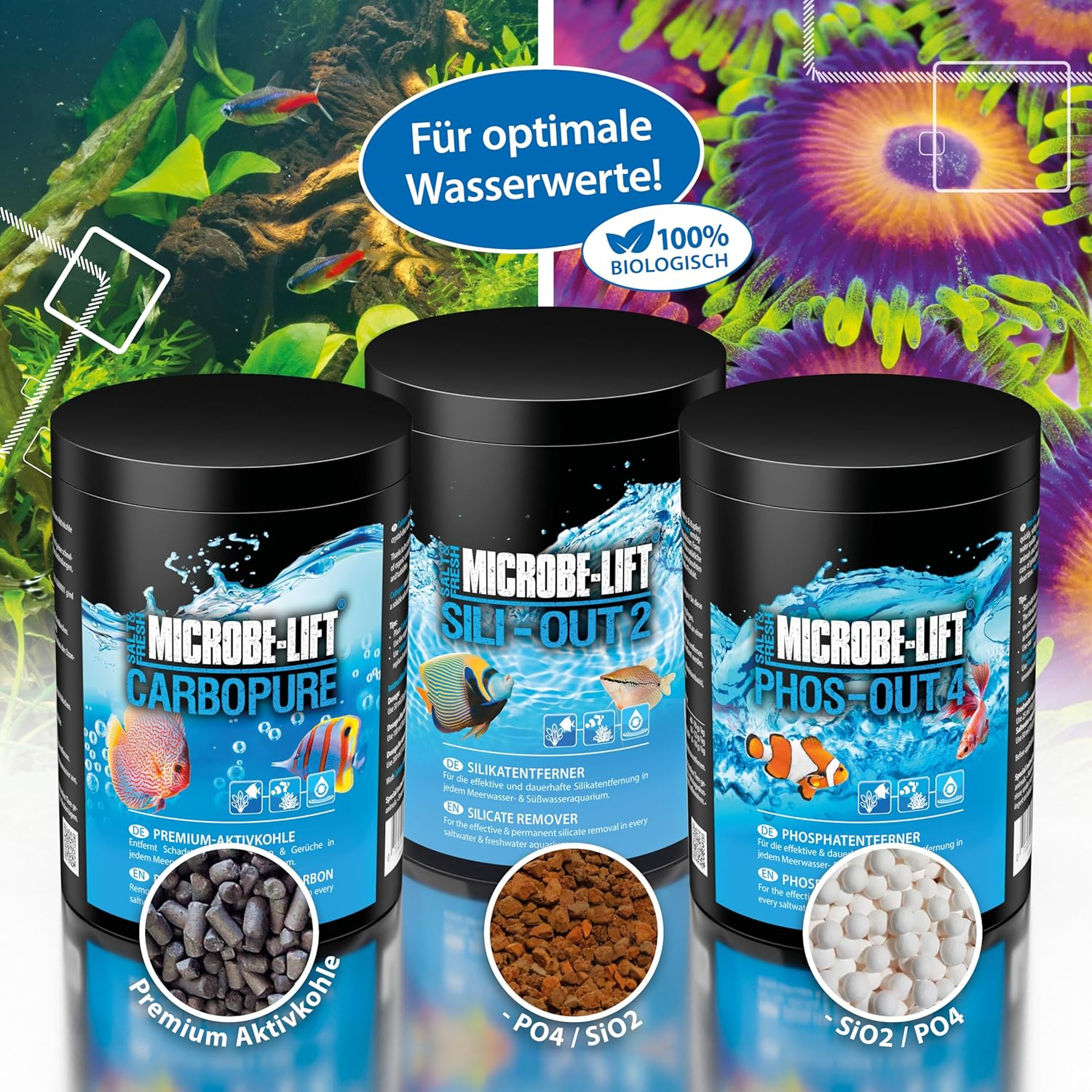 MICROBE-LIFT Carbopure Activated Carbon Filter Medium Helps Yellow Water, Medication, Toxins in Aquarium (2.9Kg)
