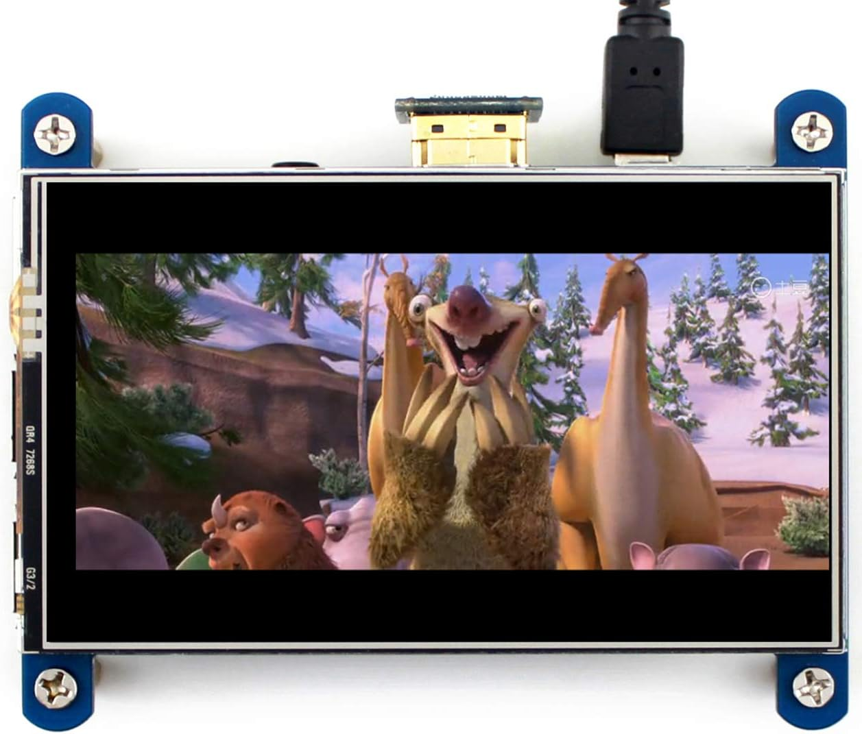 4 Inch HDMI LCD IPS Display 800X480 Resolution Resistive Touch Screen HDMI Interface for Raspberry Pi 4B/3B+/3B/2B/B+/A+/Zero W,Support Raspbian/Ubuntu/Kali/Retropie image number 2