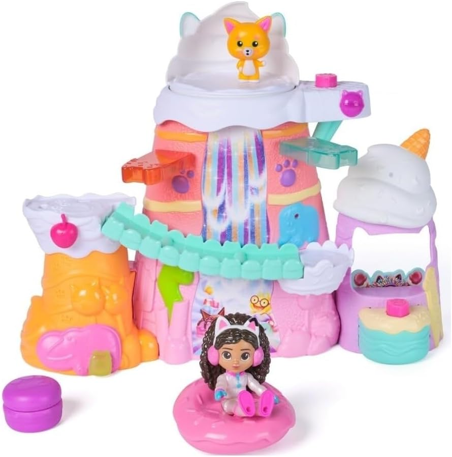 Gabby'S Dollhouse: the Movie, Gabby'S Sweet Treat Mountain Playset, 12-Piece Set with Figures and Accessories, Kids Toys for Girls and Boys Ages 3 and Up