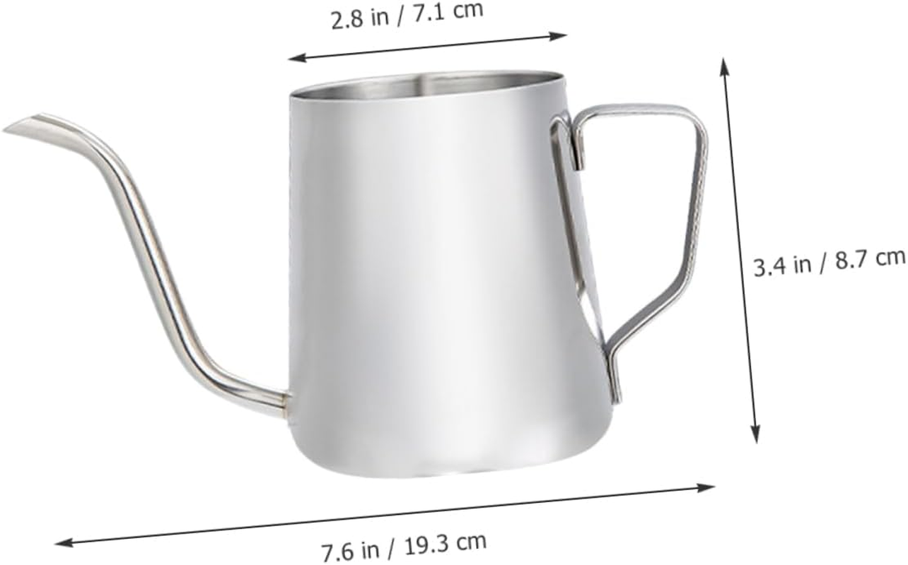 NAMOARLY Stainless Steel Pot Espresso Pot Hand Brew Coffee Maker Tea Kettle for Home Use Stainless Steel Kettle image number 5