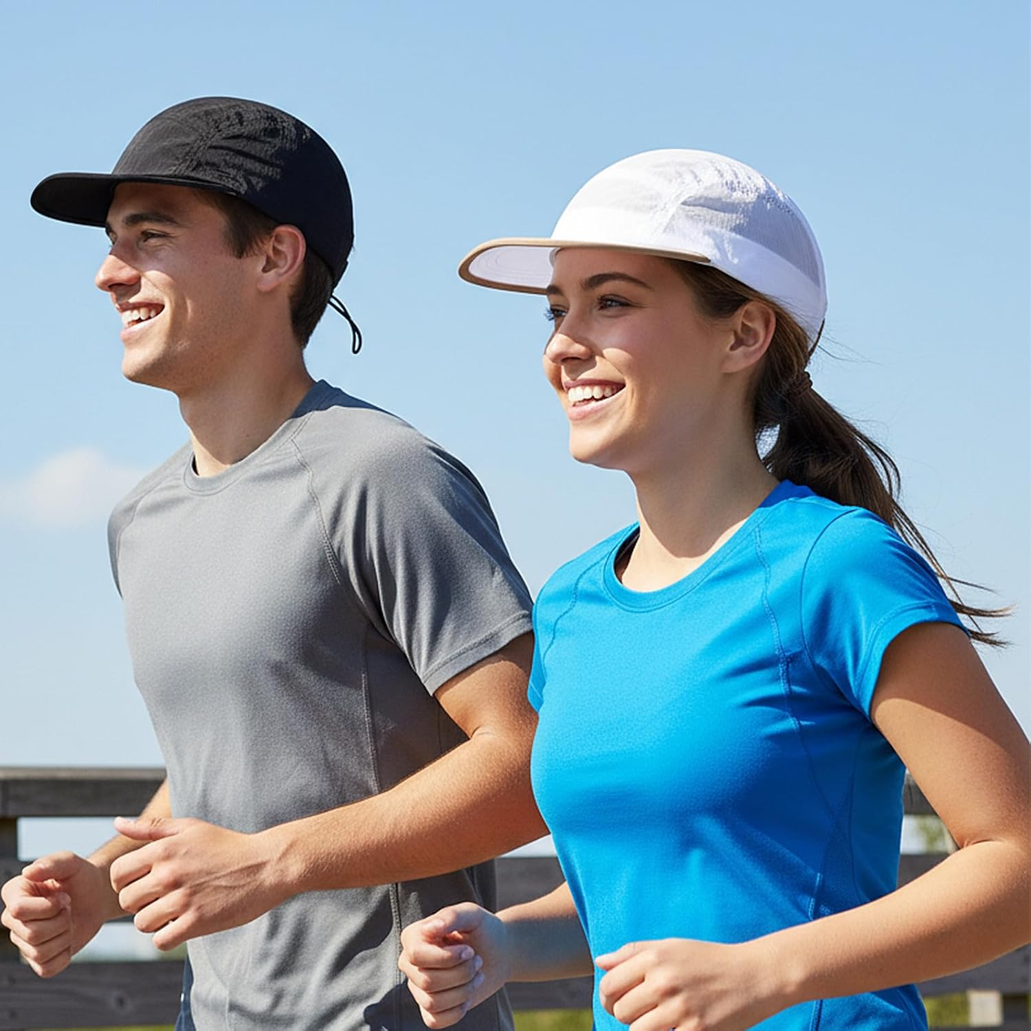 Supcomsta Running Hat for Men Women, Lightweight Quick Dry Running Cap Adjustable Breathable UPF50+ Sport Hat for Outdoor Running image number 1