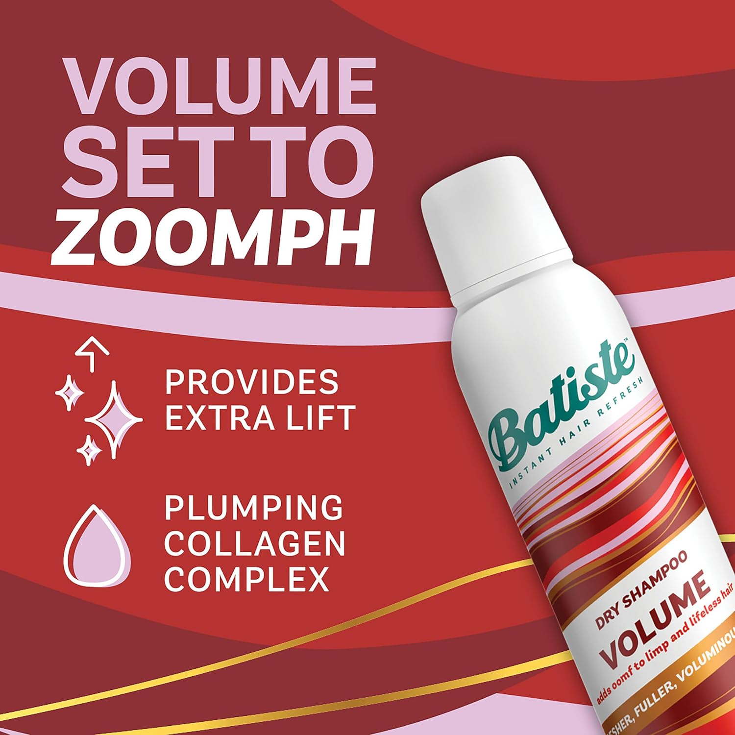 Batiste Volume Value Pack - 2X Volumising Dry Shampoo 200Ml + 1X Original Dry Shampoo 200Ml, Instantly Refreshes Oily Hair in 4 Easy Steps, Adds Lift & Texture, No Residue, for All Hair Types