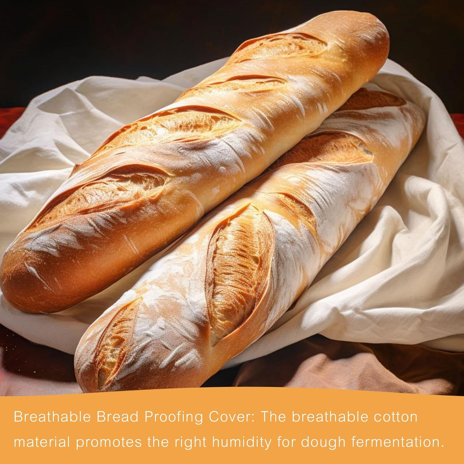 Tea Towels for Baking Sourdough, 2PCS Flour Sack Towels, Bread Making Accessories,Flour Duster for Pastry Baking & Proofing,Breads Fermentation Cloth,Bread Cloth, Linen Cloth, Pastry Cloth