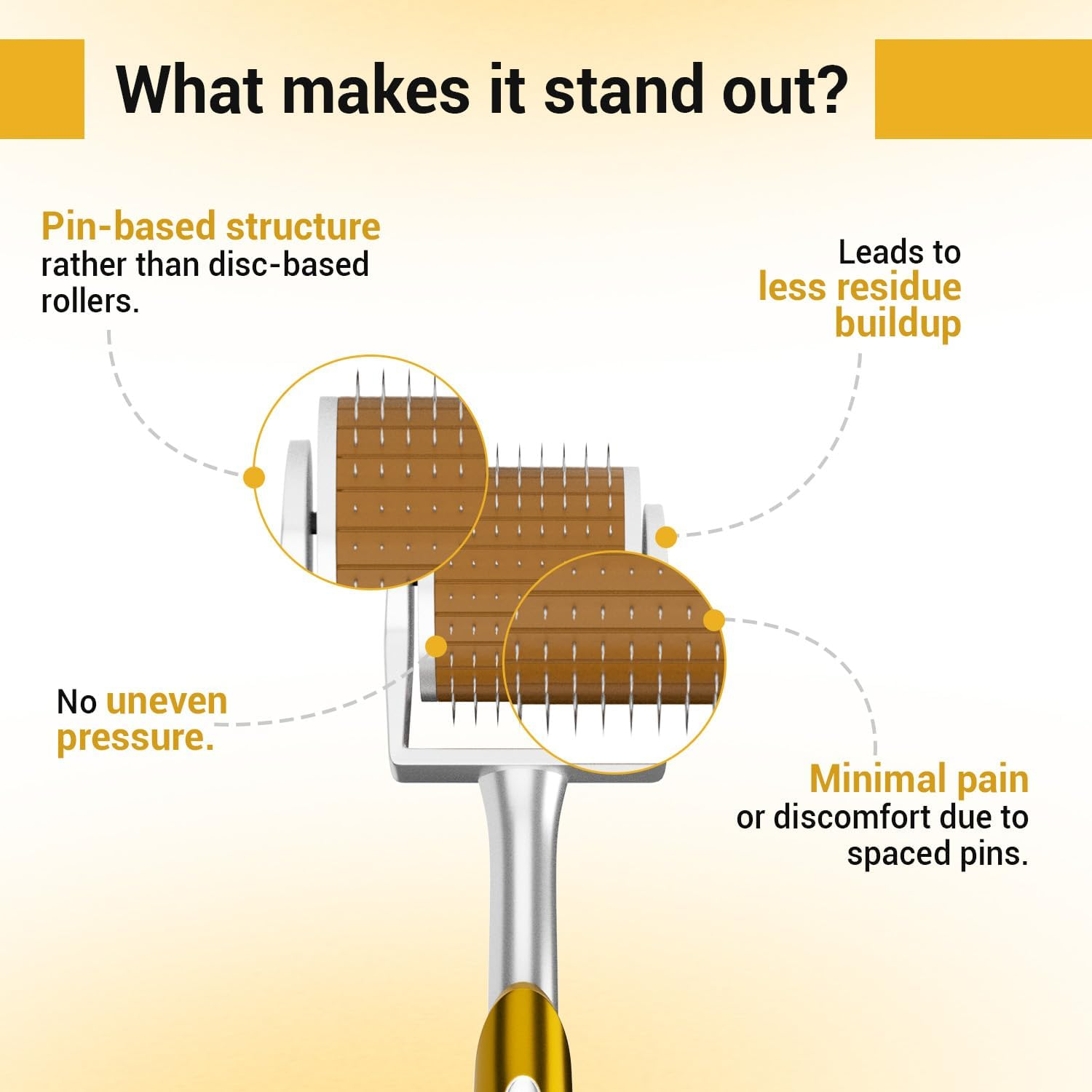 Sotrue Professional Derma Roller for Hair Growth 1 Mm with 192 Stainless Steel Needles Repairs Damaged Hair,Hair Thickening Reduces Acne Scars Safe Effective to Use image number 6