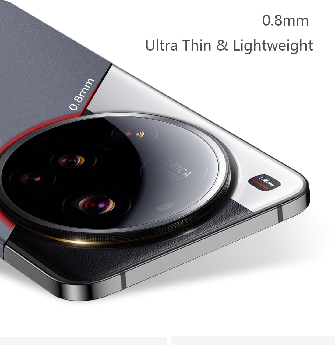 Bastmei Case for Xiaomi 15 Ultra 5G, Ultralight Ultra Thin Scratch-Resistant Non-Slip Camera Protection Matte Texture Hard PC Mobile Phone Case Cover for Xiaomi Mi 15 Ultra - Grey image number 5