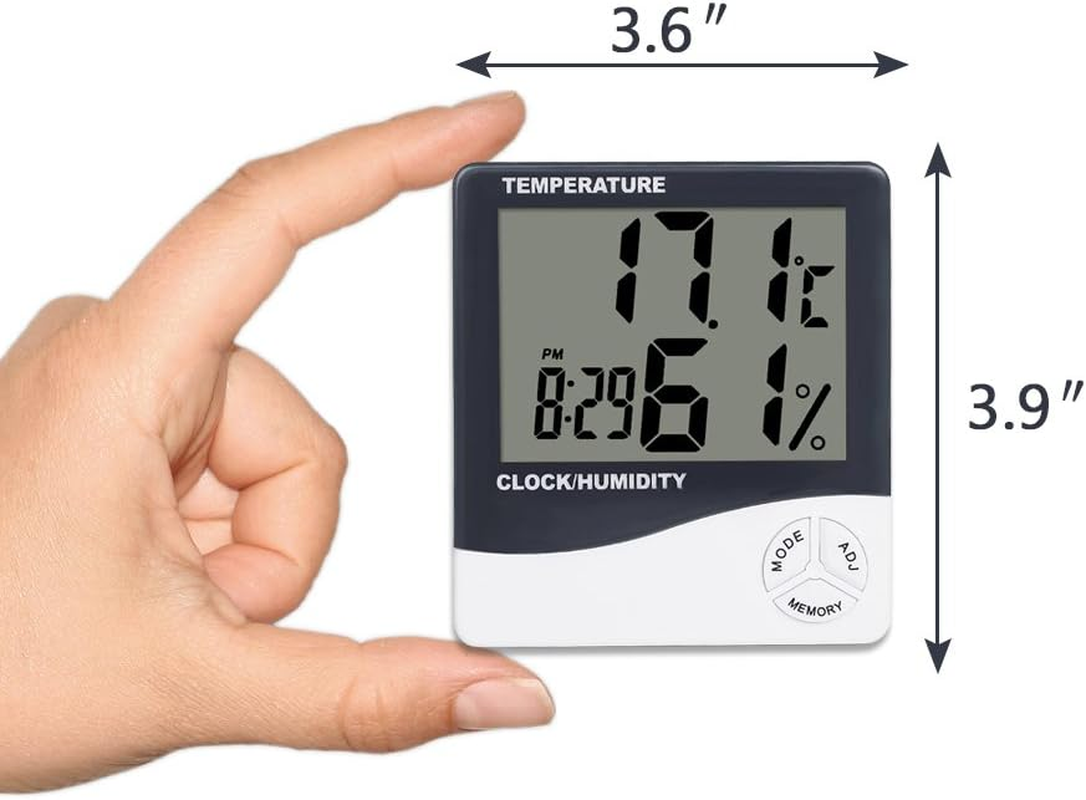 Mengshen Digital Hygrometer Thermometer, Indoor Temperature Humidity Gauge Meter for Home/Office/Greenhouse/Basement/Car/Babyroom, TH02