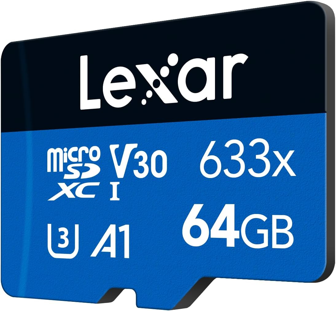 Lexar Class 10 A1 UHS-I V30 Memory Card, 64 GB image number 1