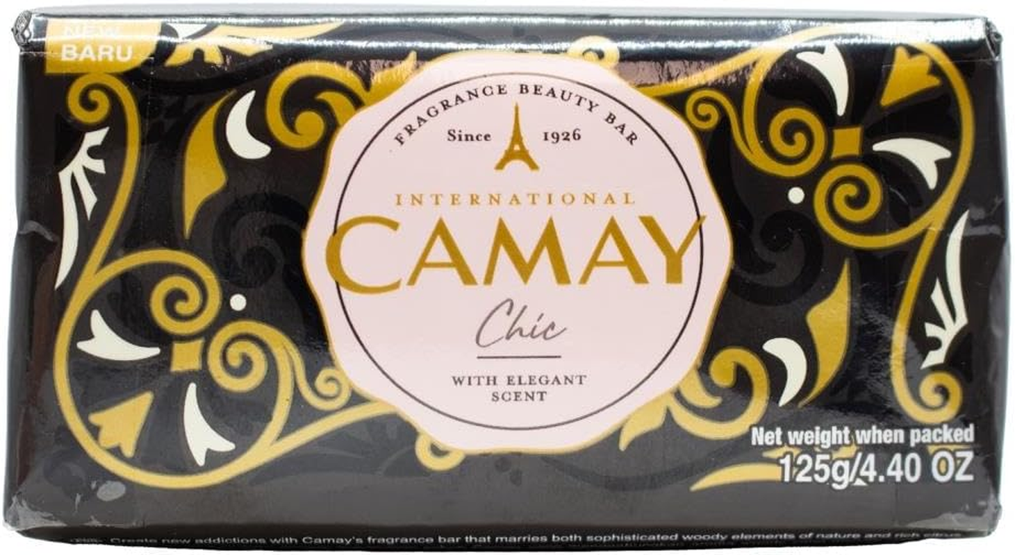 Camay Chic Soap Bar with Elegant Scent 125 G (Pack of 3)