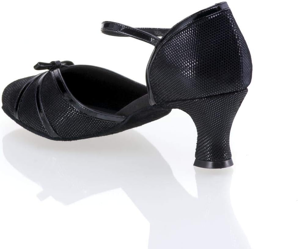Rummos Women'S Dance Shoes R322 - Leather Black - Medium (Normal) - 5 Cm Cuban - Made in Portugal image number 1