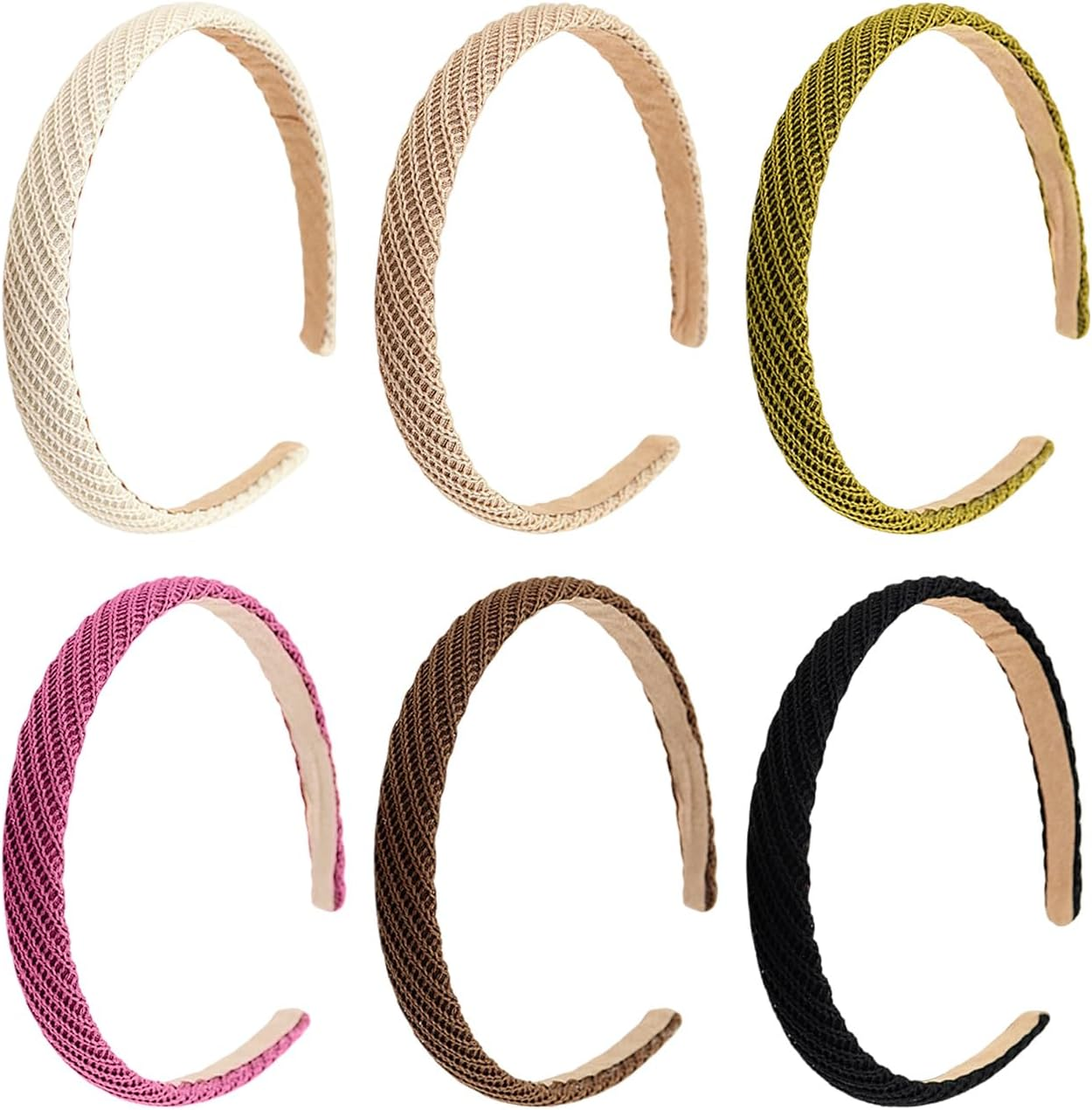 6 Pieces of Women with Wide Hair, Simple and Versatile Accessories, Hairstyle Decorations, Slip Headbands, Hairstyle Accessories. image number 2