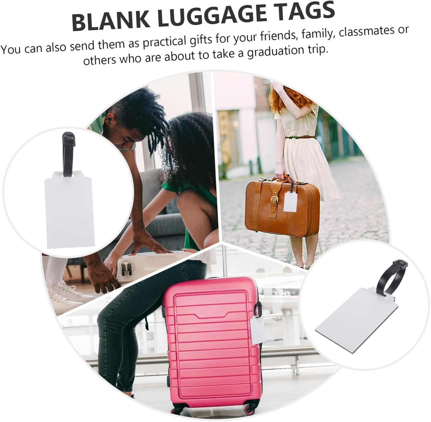 Travel Suitcase Tags Heat Transfer Luggage Identifiers for Cruise Carry image number 6