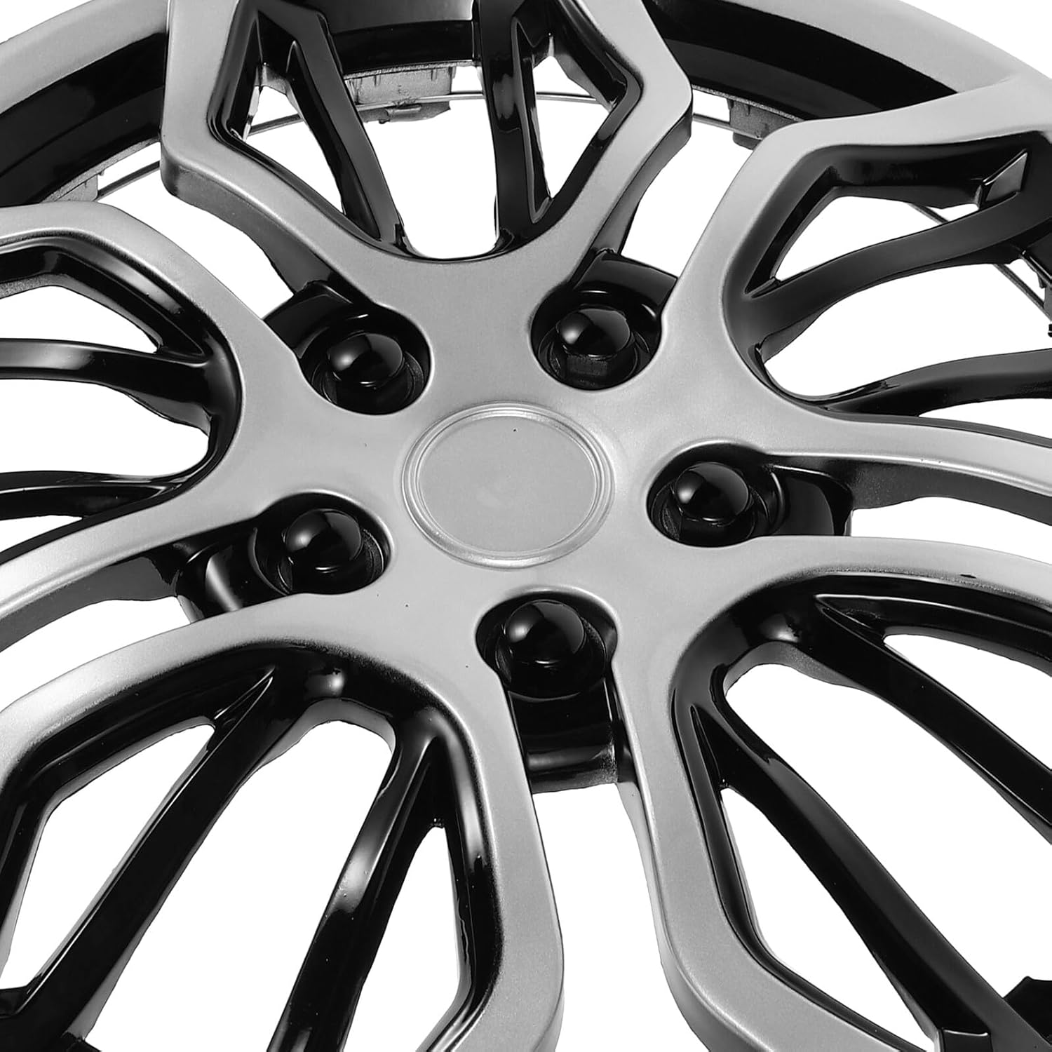 Cabilock Automotive Wheel Hub Cap Cover Trailer Wheel Rim Cover Hubcaps Replacement Fits Materials image number 1