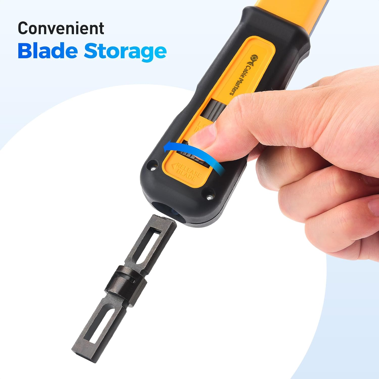 Cable Matters Punch down Tool with 110 & 66 Blade, RJ45 Ethernet Punch Tool, Keystone Punchdown Tool for Cat 8, Cat 7, Cat 6A, Cat 6, Cat 5E, Cat 5 Network