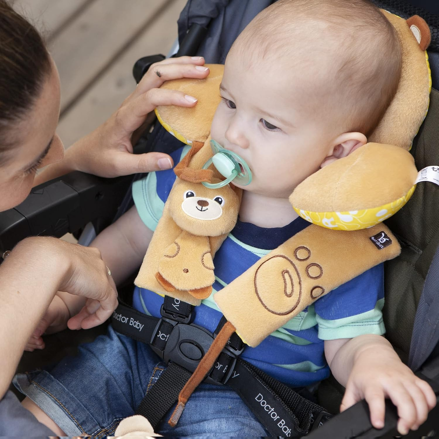 BENBAT Bear Design Travel Friends Headrest for 0 to 12 Months, Orange, 0-12 Mths (211) image number 5