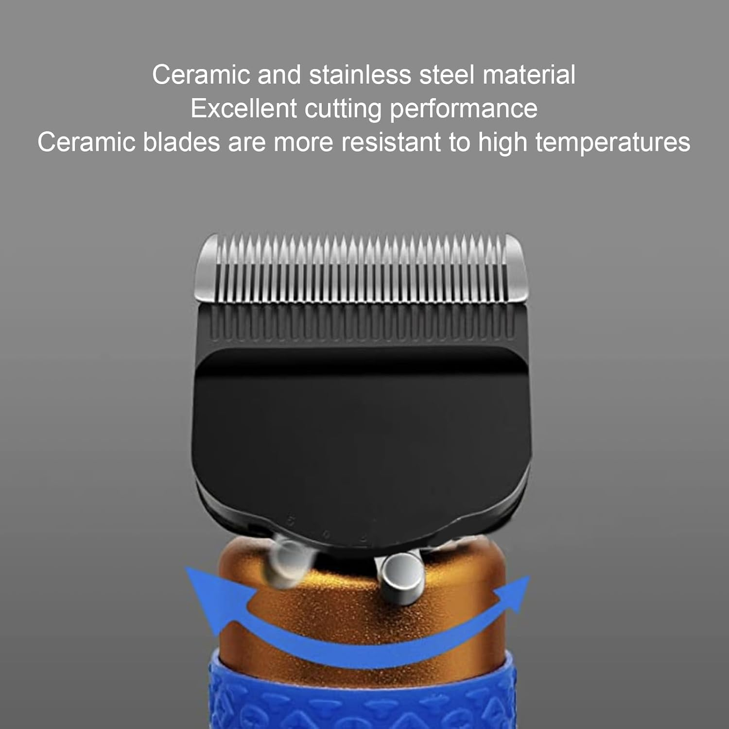 Rug Tufting Trimmer Replacement Blades, Levels Adjustable Electric Carpet Trimmer Replacement Head, Ceramic Stainless Steel High Temperature Resistant Tufting Clippers Blade image number 1