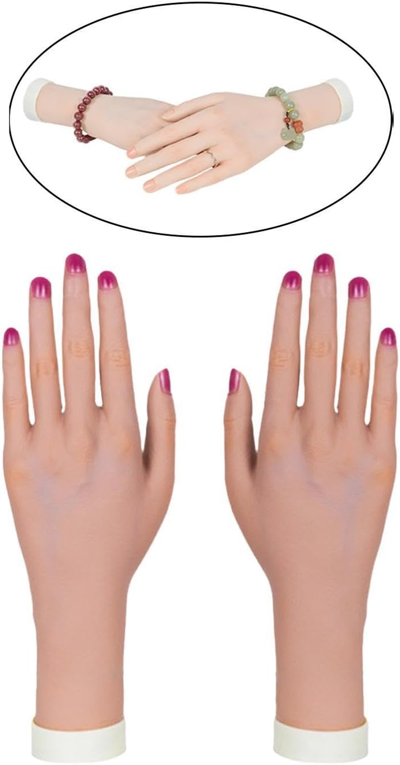 Generic Flexible Training Hand for Manicure and Jewelry Organization, Skin Left Right Hand, as Described - Right Hand image number 5