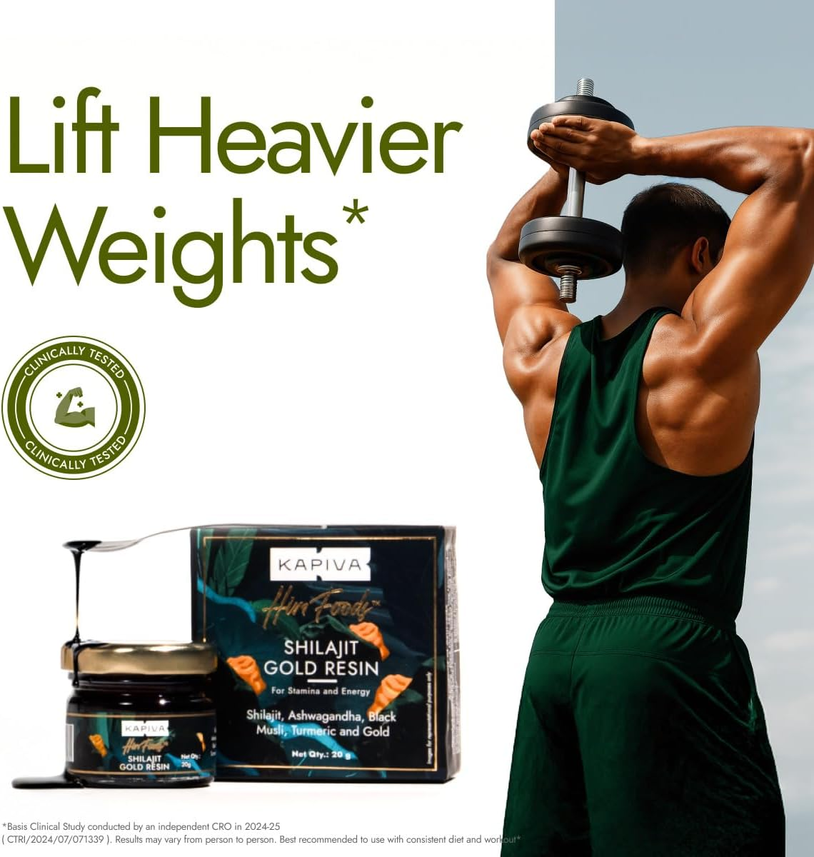 Kapiva Shilajit Gold Resin | Helps in Boosting Stamina | Contains 24 Carat Gold | 100% Ayurvedic, 20 G (Pack of 1), (MIS033) image number 2