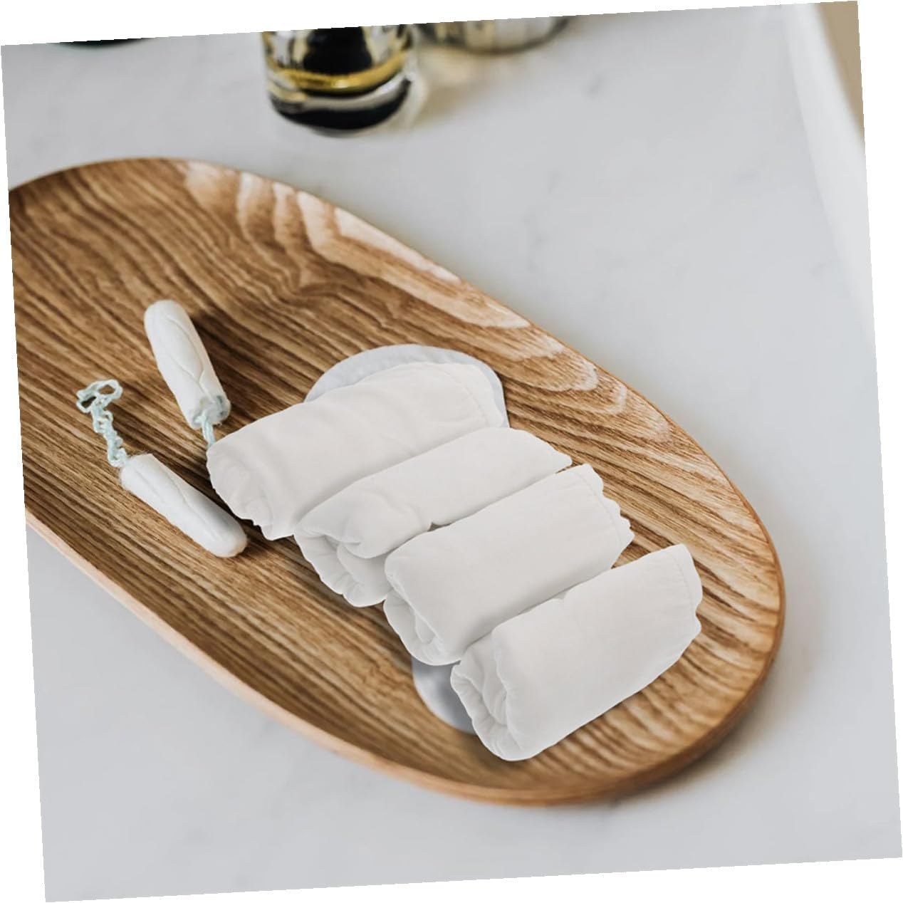 Abaodam 5Pcs Disposable Cotton Female Briefs Maternity Postpartum Travel Underwear Lightweight Breathable Comfortable for Women XXXL White image number 6